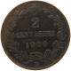 ITALY 2 CENTESIMI 1900 #c022 0515 - 1878-1900 : Umberto I.