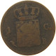 NETHERLANDS 1 CENT 1827 B #c081 0107 - 1815-1840 : Willem I