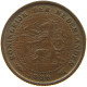 NETHERLANDS 1/2 CENT 1938 #a067 0493 - 0.5 Cent