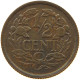 NETHERLANDS 1/2 CENT 1938 #a015 0275 - 0.5 Cent