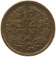 NETHERLANDS 1/2 CENT 1936 #c011 0475 - 0.5 Cent