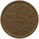 NETHERLANDS 1/2 CENT 1936 #a032 0601 - 0.5 Cent