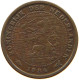 NETHERLANDS 1/2 CENT 1934 #a015 0273 - 0.5 Centavos