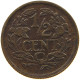 NETHERLANDS 1/2 CENT 1922 TOP #c022 0721 - 0.5 Cent