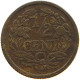 NETHERLANDS 1/2 CENT 1914 #a086 0171 - 0.5 Cent