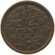 NETHERLANDS 1/2 CENT 1914 #a015 0279 - 0.5 Centavos
