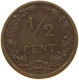 NETHERLANDS 1/2 CENT 1906 #c022 0745 - 0.5 Centavos