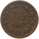 NETHERLANDS 1/2 CENT 1901 #s051 0967 - 0.5 Cent