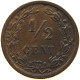 NETHERLANDS 1/2 CENT 1901 #s012 0127 - 0.5 Centavos