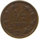 NETHERLANDS 1/2 CENT 1900 #s079 0243 - 0.5 Centavos