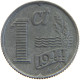 NETHERLANDS 1 CENT 1944 TOP #a068 0473 - 1 Centavos