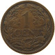 NETHERLANDS 1 CENT 1917 #a085 0839 - 1 Cent