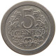 NETHERLANDS 5 CENTS 1908 #c023 0429 - 5 Cent