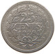 NETHERLANDS 25 CENTS 1928 #a045 0711 - 25 Centavos