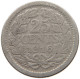 NETHERLANDS 25 CENTS 1916 #a033 0665 - 25 Centavos