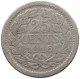 NETHERLANDS 25 CENTS 1916 #a033 0665 - 25 Cent