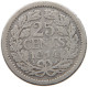 NETHERLANDS 25 CENTS 1914 #a033 0659 - 25 Centavos