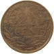 NETHERLANDS 2 1/2 CENTS 1919 #a011 0571 - 2.5 Centavos