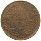 NETHERLANDS 2 1/2 CENTS 1919 #a011 0571 - 2.5 Cent