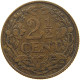 NETHERLANDS 2 1/2 CENTS 1916 #c013 0049 - 2.5 Centavos