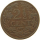 NETHERLANDS 2 1/2 CENTS 1913 #c062 0461 - 2.5 Centavos