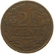 NETHERLANDS 2 1/2 CENTS 1915 #a085 0137 - 2.5 Cent