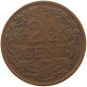 NETHERLANDS 2 1/2 CENTS 1916 #s028 0415 - 2.5 Centavos