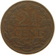 NETHERLANDS 2 1/2 CENTS 1916 #a066 0433 - 2.5 Cent