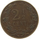 NETHERLANDS 2 1/2 CENTS 1906 #s008 0005 - 2.5 Centavos