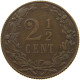 NETHERLANDS 2 1/2 CENTS 1906 #a075 0263 - 2.5 Cent