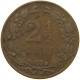 NETHERLANDS 2 1/2 CENTS 1898 #a011 0581 - 2.5 Cent