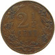 NETHERLANDS 2 1/2 CENTS 1904 #c063 0557 - 2.5 Cent