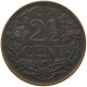 NETHERLANDS 2 1/2 CENT 1918 TOP #a011 0019 - 2.5 Cent