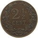 NETHERLANDS 2 1/2 CENT 1905 #c080 0655 - 2.5 Centavos