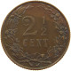 NETHERLANDS 2 1/2 CENT 1904 #c052 0023 - 2.5 Cent