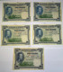 Lot De 5 Billets De 100 Pesetas De 1925 - 100 Peseten