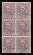 Regno - Vittorio Emanuele III - 1928 - 50 Cent Parmeggiani (Sassone 225aa - Violetto) - Blocco Verticale Di 6 - Nuovo Co - Otros & Sin Clasificación