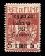 Occupazioni I Guerra Mondiale - Fiume - 1920 - 5 Lire Su 10 Cent (145) - Gomma Originale - Ben Centrato (300+) - Other & Unclassified