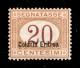 Colonie - Eritrea - 1920 - 20 Cent (16) Con Gomma Originale E Parte Di Linguella - Ottimamente Centrato - Molto Bello E  - Other & Unclassified