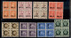 Colonie - Occupazione Britannica - M.E.F. - 1943/1947 - Soprastampati (6/16) - Serie Completa In Quartine - Gomma Integr - Other & Unclassified