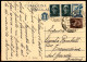 Repubblica - Posta Ordinaria - Cartolina Postale Da 70 Cent (100) Con Complementari (526 Coppia + 552) Da Milano A Bresc - Other & Unclassified