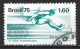 Brazil 1975. Scott #1421 (U) Triple Jump World Record  *Complete Issue* - Usati
