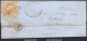 FRANCE N°28B SUR LETTRE GC 3375 SENNECEY SAONE ET LOIRE + CAD DU 10/06/1870 + OR - 1863-1870 Napoleon III Gelauwerd