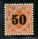 Europa - Germania - Wurttemberg - 1923 - 50 Su 25 Pf Segnatasse (188) - Usato - Autres & Non Classés