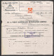 Delcampe - Oltremare - Australia - Tasmania - 1935/1943 - Quattro Ricevute Da Perth Per Lanceston - Altri & Non Classificati