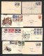 Delcampe - Oltremare - Australia - 1948/1959 - FDC - Ventisei Buste (20 Raccomandate) Con Diverse Affrancature Del Periodo Nel Gior - Other & Unclassified