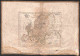 Prefilateliche&Documenti - Prefilateliche - 1820 - Carta D'Europa - Milano - Battelli E Fanfani - 40 X 27 - Montata Su T - Autres & Non Classés