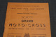 Moto-Cross,Marche En Famenne 1961,superbe Catalogue Avec Publicité Et Courses,21 Cm. Sur 13,5 Cm. - Otros & Sin Clasificación
