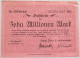 GERMANY 10 MILLIONEN MARK 1923 #alb002 0389 - 10 Mio. Mark