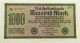 GERMANY 1000 MARK 1922 #alb013 0093 - 1.000 Mark